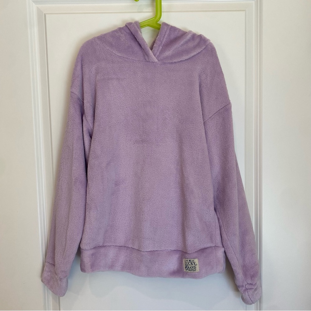 Girls Warm & Soft Lavender Purple Fleece Hoodie - Girls XL (14-16)
